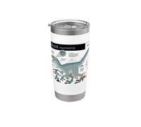 Jurassic World Blue Velociraptor Profile Vaso térmico de acero inoxidable de doble pared