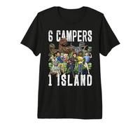 Jurassic World: Camp Cretaceous 6 Campers 1 Island Camiseta Premium