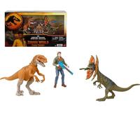 Jurassic World Chaos Theory Ben Escape Pack, set de figuras de acción de 9,5 cm con dinosaurios y pistola, serie de Netflix