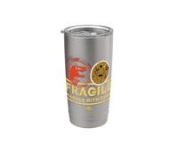 Jurassic World: Chaos Theory Fragile Vaso térmico de acero inoxidable de doble pared