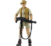 Mattel Jurassic World Mattel Jurassic Park Hammond Collection Figura de acción humana, Robert Muldoon con articulación, 3.75 pulgadas de alto
