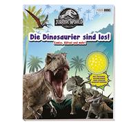Jurassic World: Die Dinosaurier sind los!: Comics, Rätsel und mehr! - Mit Stickern, Schablonen und Bleistift-Topper