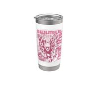 Jurassic World Dilophosaurus Beautiful but Deadly Vaso térmico de acero inoxidable de doble pared