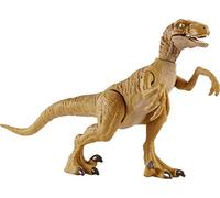 Jurassic World Dinosaurio Ataque Salvaje Velociraptor con garras, figura de juguete con movimientos para niños +4 años (Mattel HBX32)