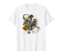 Jurassic World: Dominion Claws Out Raptor Poster Camiseta