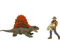 Jurassic World Dominion Dr. Alan Grant & Dimetrodon Human and Dino Pack con 2 figuras de acci n, juego de regalo de juguete y coleccionable