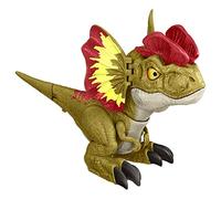 Mattel Figura de dinosaurio Dilophosaurus Rowdy Roars — Movimiento, sonido y respuesta táctil 4+