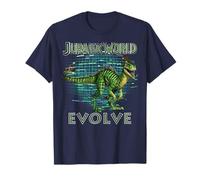 Jurassic World Evolve Raptor Computer Grid Graphic T-Shirt