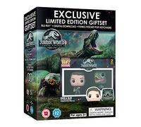 Jurassic World: Fallen Kingdom Limited Edition Gift Set - 2 Funko Pocket POP! Exclusive Keychains [Blu-ray] [2018] [Region Free]