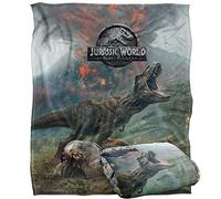 JURASSIC WORLD Fallen Kingdom Trex Poster Officially Licensed Silky Touch Super Soft Throw Blanket 152 x 127 cm
