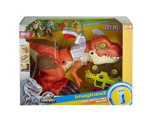 Jurassic World Figura Dinosaurio T-Rex Mega Mandíbula, Multicolor, único (Mattel GPN62)