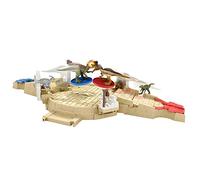 Jurassic World HBT63 - Mini Juego de Arena de Combate y Juego con 6 Minifiguras de Dinosaurio, 2 lanzadores de Discos, Zona de Juego de Varios Niveles, Juguetes de Dinosaurios a Partir de 4 años