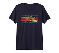 Jurassic World Hold on to Your Presents T-Rex Camiseta Premium