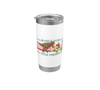 Jurassic World Hold on to Your Presents T-Rex Vaso térmico de acero inoxidable de doble pared