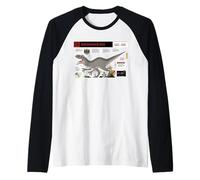 Jurassic World Indominus Rex Profile Camiseta Manga Raglan