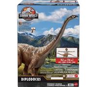 Jurassic World Legacy Collection Diplodocus - Figura de acción de dinosaurio, 56 pulgadas de largo