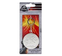 Jurassic World - Llavero metálico con relieve (7,5 x 0,5 x 17,5 cm)