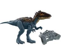 Jurassic World Mega Destroyers Carcharodontosaurus - Serie Dino Escape - Figura de Acción Articulada y Realista - Regalo para Niños de 4+ Años