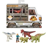 Jurassic World Minis Pack Carnotaurus, dinosaurios de juguete para niños +4 años (Mattel GWP72)