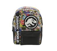Jurassic World- Mochila, Adaptable a carro, Mochila escolar, Bolsas niños juveniles, Viaje, Backpack, Multicolor, Parque Jurásico, Producto oficial (CyP Brands)