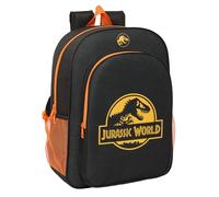 JURASSIC WORLD - Mochila Escolar Niño, Mochila Niño, Mochila Infantil, Adaptable a Carro, Ideal para Niños en Edad Escolar, Cómoda y Versátil, Calidad y Resistencia, 33x14x42 cm