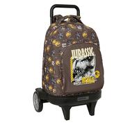 JURASSIC WORLD - Mochila Grande con Ruedas, Compact Evolución, Extraíble, Ideal para Niños de Diferentes Edades, Cómoda y Versátil, Calidad y Resistencia, 33x22x45 cm