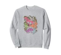Jurassic World Neon Cheetah Print Dinosaurs Sweatshirt