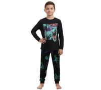 Jurassic World Pijama de algodón para niño, Pijama de Dos Piezas con Manga Larga, 100% algodón (FR/ES, Números, 146, 152, Regular, A)