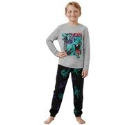 Jurassic World Pijama de algodón para niño, Pijama de Dos Piezas con Manga Larga, 100% algodón (FR/ES, Números, 146, 152, Regular, B)