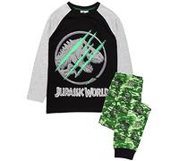 Jurassic World Pijamas Boys Kids Camo Camiseta Pantalones Cortos o Opciones de p 10-11 años