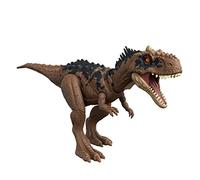 Jurassic World Rajasaurus Ruge y Golpea, dinosaurio de juguete con movimientos y sonidos, regalo para niños +4 años (Mattel HDX35)