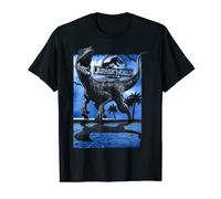 Jurassic World Raptor Moon Light Logo Camiseta