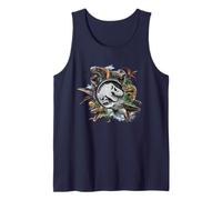 Jurassic World Rebirth Circle Logo Dinosaurs Camiseta sin Mangas