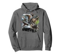 Jurassic World Rebirth Colossal Giants Herd Sudadera con Capucha, Unisex para Adultos, Asfalto, M