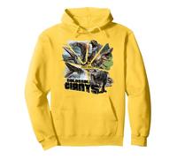 Jurassic World Rebirth Colossal Giants Herd Sudadera con Capucha, Unisex para Adultos, Limón, XXL