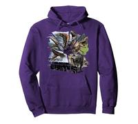 Jurassic World Rebirth Colossal Giants Herd Sudadera con Capucha, Unisex para Adultos, Morado, L
