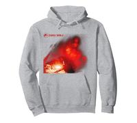 Jurassic World Rebirth D-Rex Chase Sudadera con Capucha, Unisex para Adultos, Gris Jaspeado, L