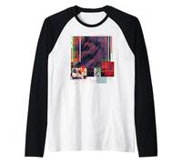 Jurassic World Rebirth Distortus Rex Neon Hybrid Camiseta Manga Raglan