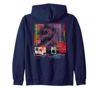 Jurassic World Rebirth Distortus Rex Neon Hybrid Sudadera con Capucha