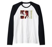 Jurassic World Rebirth Distortus Rex Species Analysis Camiseta Manga Raglan