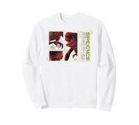 Jurassic World Rebirth Distortus Rex Species Analysis Sudadera, Unisex para Adultos, Blanco, L