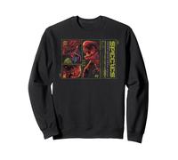Jurassic World Rebirth Distortus Rex Species Analysis Sudadera, Unisex para Adultos, Negro, M