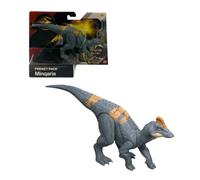 Jurassic World Rebirth Frenzy Pack Figura de dinosaurio Minqaria, juguete auténtico, juego digital