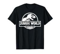 Jurassic World Rebirth Logo Black And White Camiseta