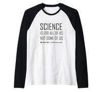 Jurassic World Rebirth Science Is For All of Us Quote Camiseta Manga Raglan