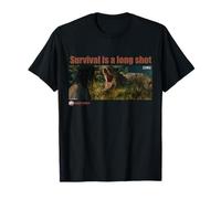 Jurassic World Rebirth Survival Is A Long Shot T-Rex Frame Camiseta