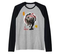 Jurassic World Rebirth T-Rex Covert Mission Camiseta Manga Raglan