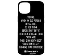Jurassic World Rebirth Xavier Dobbs Death Bed Quote Carcasa para iPhone 15 Plus
