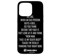 Jurassic World Rebirth Xavier Dobbs Death Bed Quote Carcasa para iPhone 15 Pro MAX