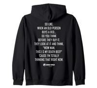 Jurassic World Rebirth Xavier Dobbs Death Bed Quote Sudadera con Capucha
